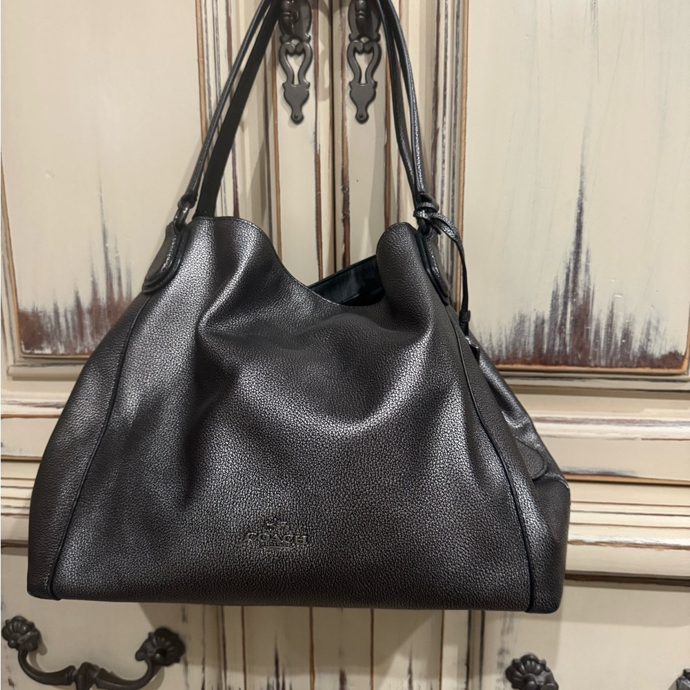 Coach Metallic Edie  Bag